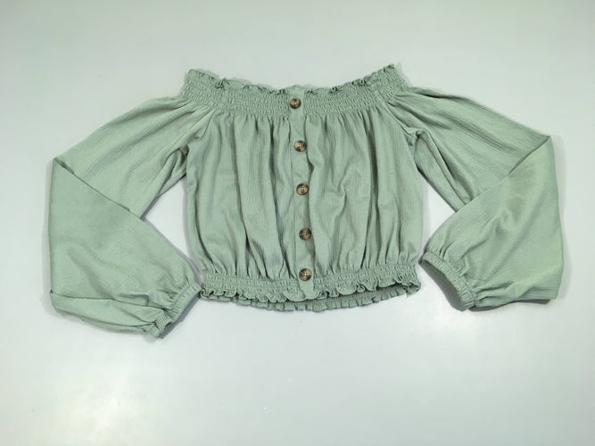 Blouse cropped ml s.moks kaki, moins cher chez Petit Kiwi