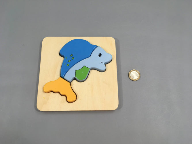 Planche puzzle poisson, moins cher chez Petit Kiwi