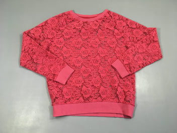 Blouse ajourée rose