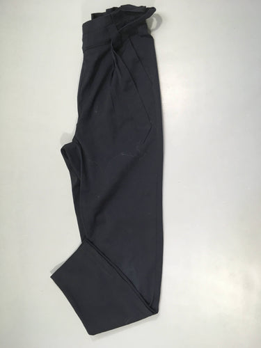 Pantalon bleu foncé taille élastique, moins cher chez Petit Kiwi