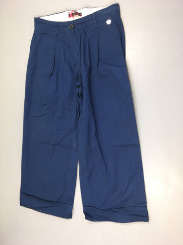 Pantalon 3/4 chino bleu foncé, moins cher chez Petit Kiwi