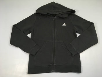 Sweat zippé à capuche noir adidas