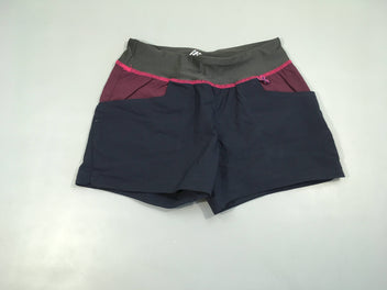 Short de randonné bleu foncé/mauve