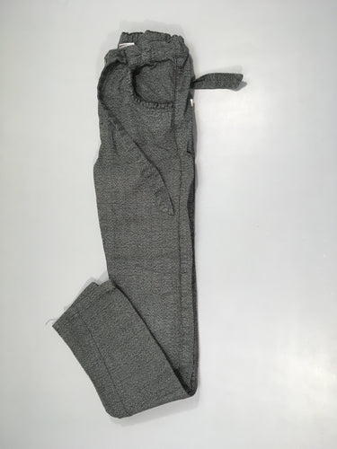 Pantalon carreaux gris foncé/noir ceinture, moins cher chez Petit Kiwi