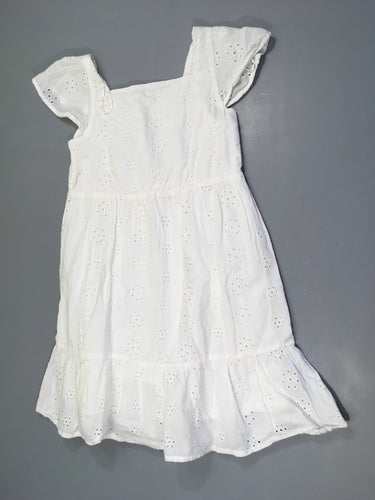 Robe m.c blanche dentelle, moins cher chez Petit Kiwi