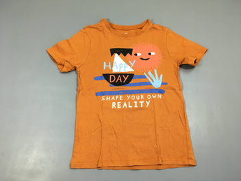 T-shirt m.c orange happy day soleil