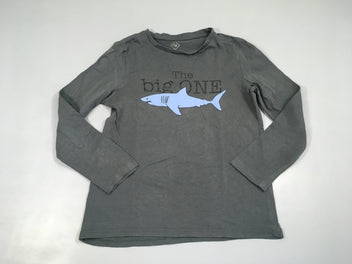 T-shirt m.l gris foncé the big one requins