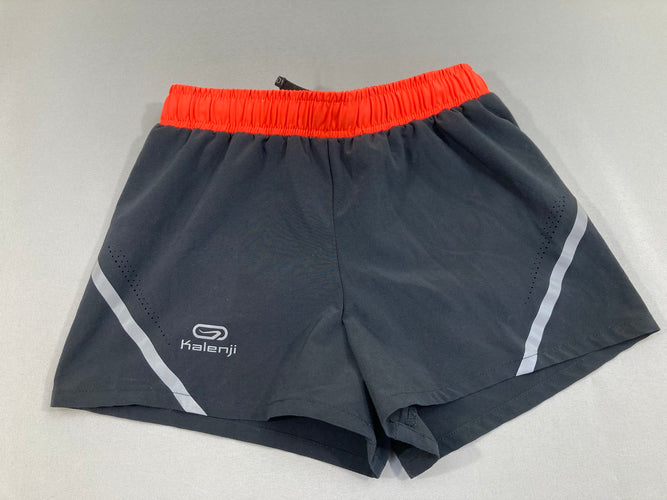 Short de sport noir-corail-Kalenji, moins cher chez Petit Kiwi