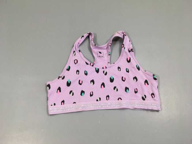 Brassière mauve motifs léopard, moins cher chez Petit Kiwi