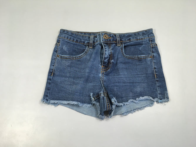 Short en jean effet effiloché, moins cher chez Petit Kiwi