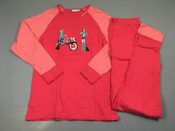 Pyjama 2pcs jersey m.l rose moto filles