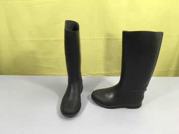 Bottes équitation noires en caoutchou, 30