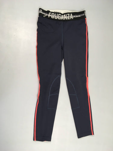 Pantalon équitation bleu marine/rouge, moins cher chez Petit Kiwi