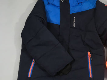 Veste de ski bleu foncé/bleu  à capuche  Icepaek