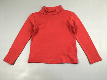 T-shirt col roulé rouge