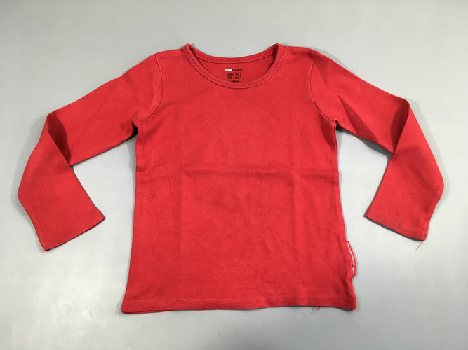 T-shirt m.l rouge, moins cher chez Petit Kiwi