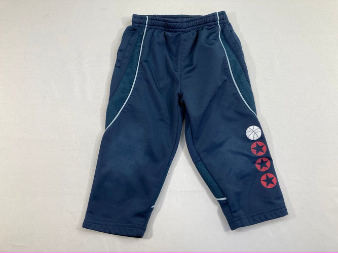 Pantalon de training bleu foncé, moins cher chez Petit Kiwi