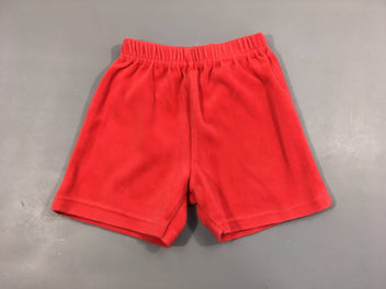 Short velours rouge