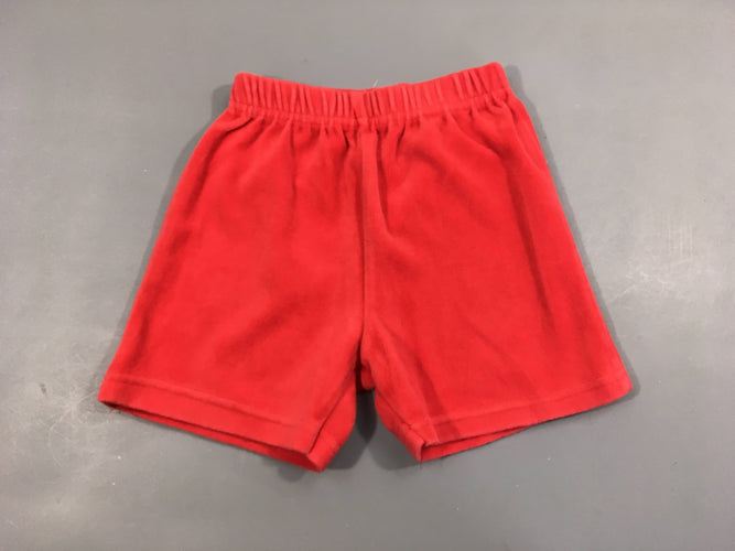 Short velours rouge, moins cher chez Petit Kiwi