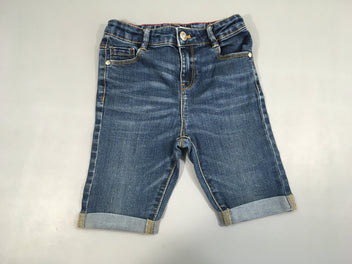 Bermuda jean Skinny à revers