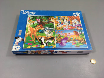 3 puzzles Disney, 100pcs, +6a - complet