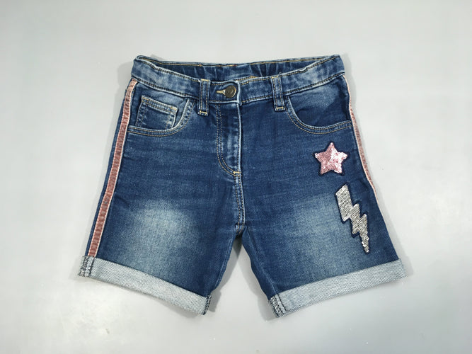 Short denim à revers, moins cher chez Petit Kiwi