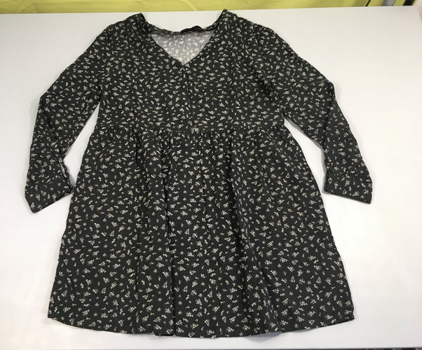 Robe m.l noir fleurs, moins cher chez Petit Kiwi