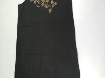 Robe s.m molleton noir motifs bronzes