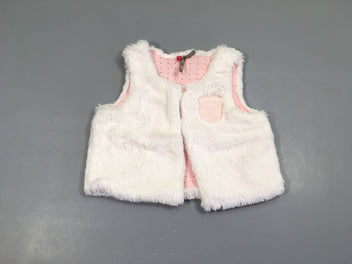 Gilet berger fausse fourrure blanc