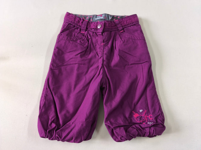 Pantalon boule mauve doublé polar, moins cher chez Petit Kiwi