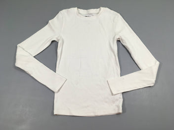 T-shirt m.l côtes blanc