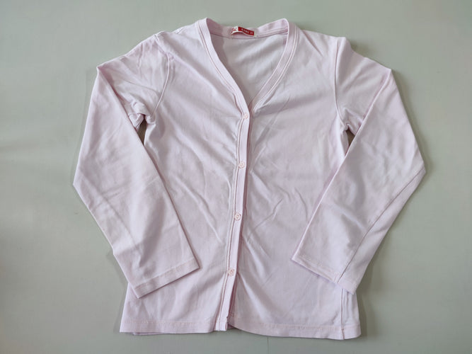 Gilet jersey rose clair, moins cher chez Petit Kiwi