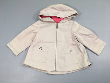 Veste légère beige à capuche