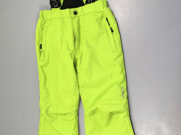 Pantalon de ski vert annis à bretelles