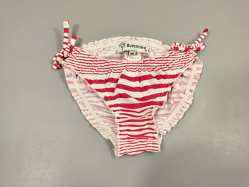 Culotte de  maillot rayé rouge et blanc