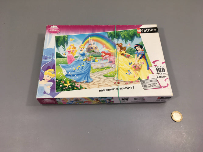 Puzzle 100pcs Princesses +6aComplet, moins cher chez Petit Kiwi