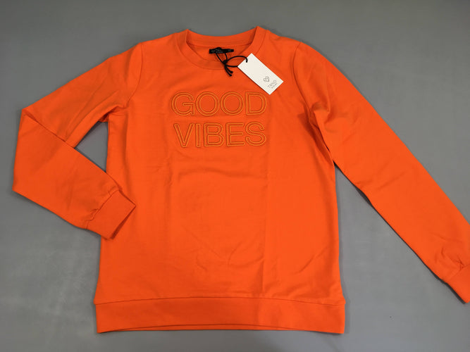 NEUF Sweat orange Good, XS, moins cher chez Petit Kiwi