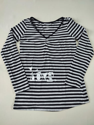 T-shirt m.l de grossesse rayé gris/noir, Calin Kalin, moins cher chez Petit Kiwi