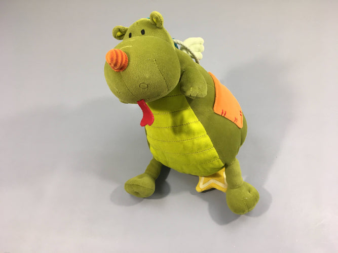 Peluche musicale et lumineuse Walter le Dragon, moins cher chez Petit Kiwi