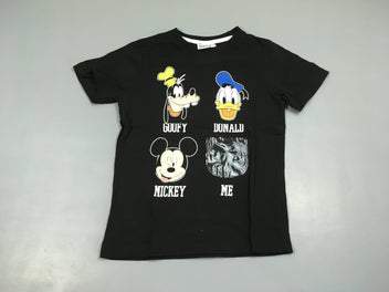 T-shirt m.c noir Mickey Donald