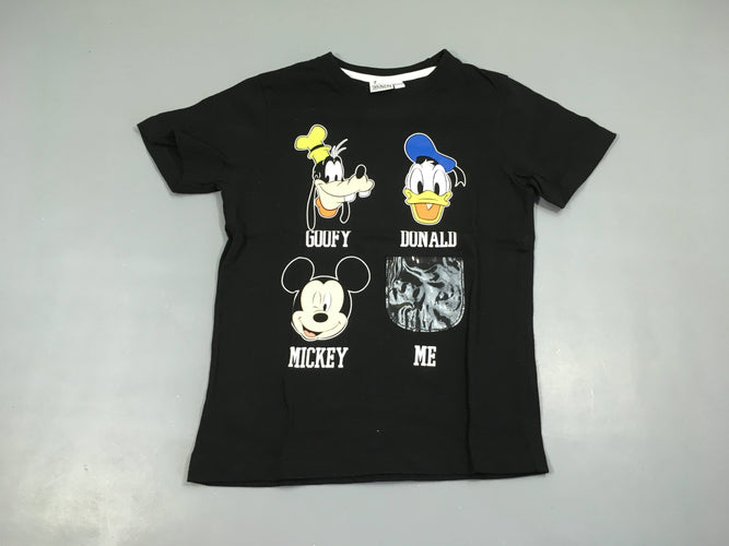 T-shirt m.c noir Mickey Donald, moins cher chez Petit Kiwi