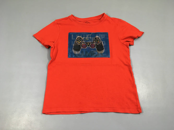 T-shirt m.c rouge Manette, moins cher chez Petit Kiwi