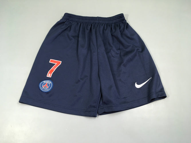 Short de foot bleu foncé Paris St Germain 7, moins cher chez Petit Kiwi