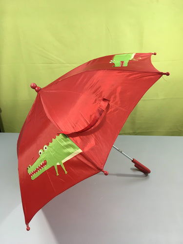 Parapluie rouge croco, moins cher chez Petit Kiwi