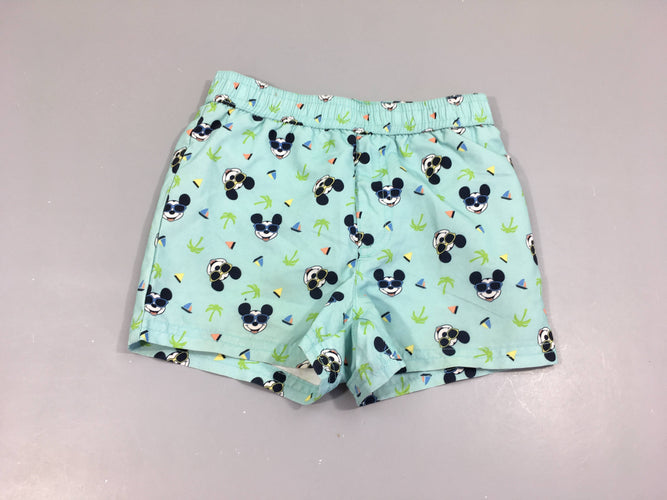 Maillot short bleu clair Mickey, moins cher chez Petit Kiwi