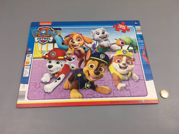 Planche puzzle Personnages Paw Patrol 35 pcs +4a