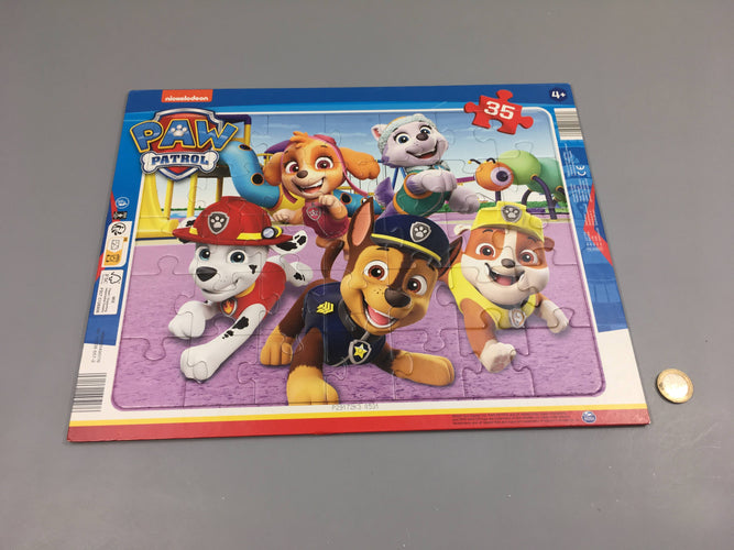 Planche puzzle Personnages Paw Patrol 35 pcs +4a, moins cher chez Petit Kiwi