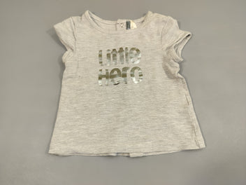 T-shirt m.c gris flammé 'Little hero