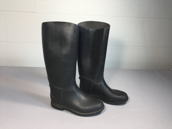 Bottes équitation noires en caoutchou - 29, moins cher chez Petit Kiwi