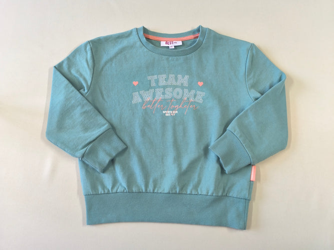 Sweat bleu "Team awesome", moins cher chez Petit Kiwi